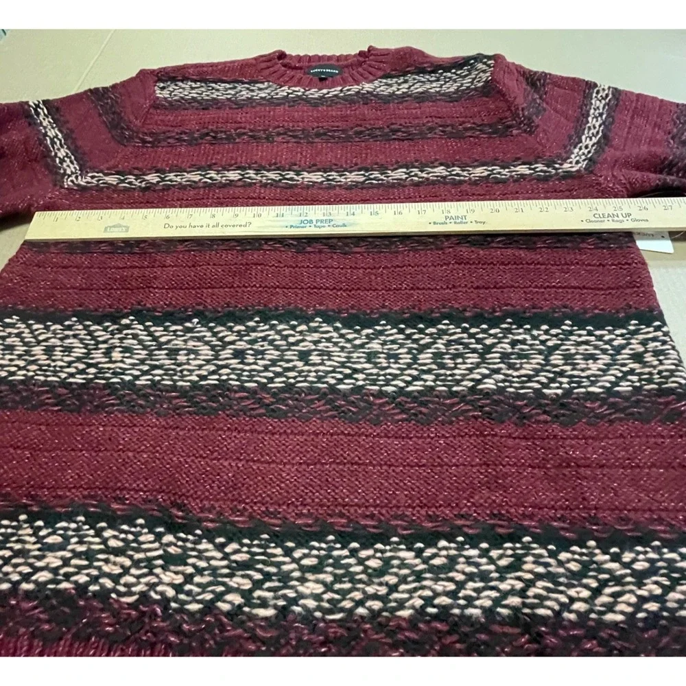 Lucky Brand Men's 2XL‎ Fair Isle Jacquard Crewneck Sweater NWT $99.00